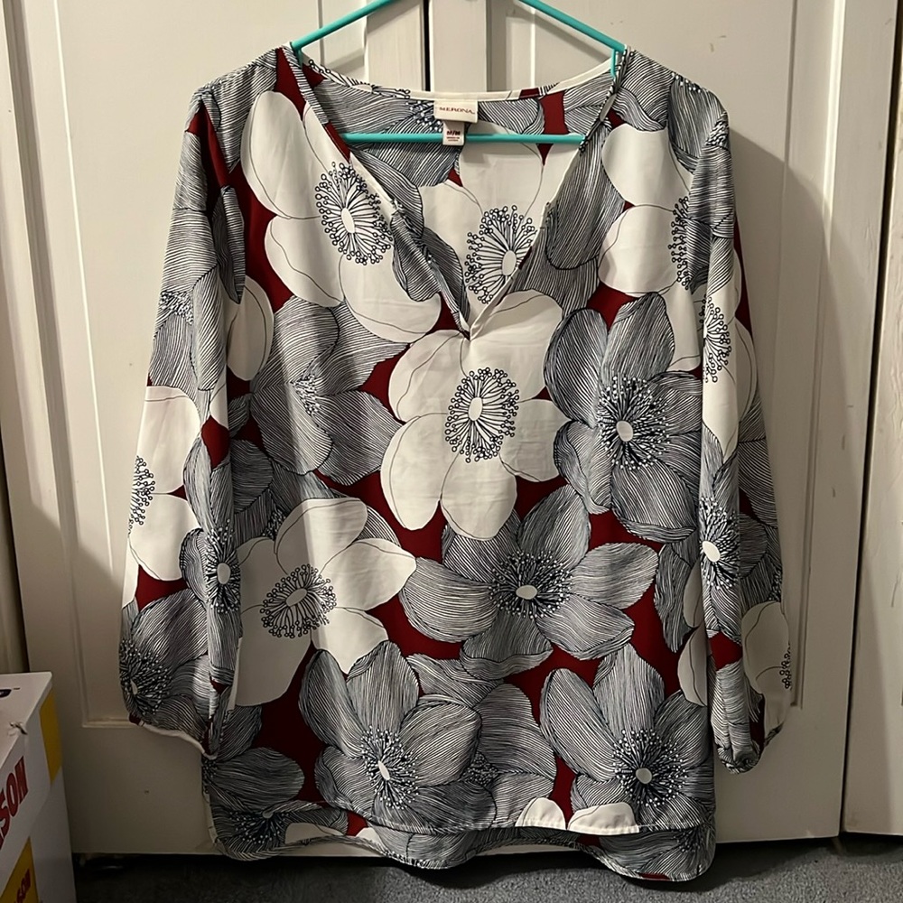 Merona floral blouse